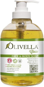 Фото Olivella жидкое мыло Classic Face & Body Soap с оливковым маслом 300 мл