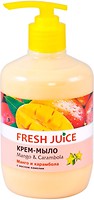 Фото Fresh Juice жидкое крем-мыло Mango & Carambola п/б с дозатором 460 мл
