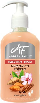 Фото Pirana жидкое крем-мыло Modern Family Миндаль и корица 330 мл