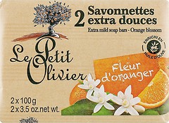 Фото Le Petit Olivier экстра нежное мыло с экстрактом цветка апельсина 2x 100 г