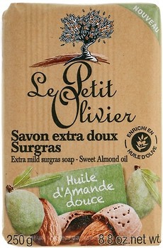 Фото Le Petit Olivier экстра нежное мыло с маслом сладкого миндаля 250 г
