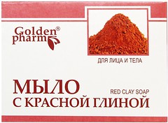 Фото Golden Pharm твердое мыло С красной глиной 70 г