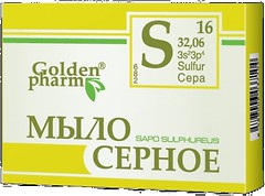 Фото Golden Pharm твердое мыло Серное 70 г