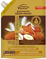 Фото Energy of Vitamins жидкое крем-мыло Gold collection Миндальное молочко с жасмином д/п 450 мл