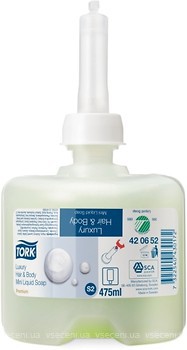 Фото Tork жидкое мыло шампунь для тела и волос 475 мл 420652