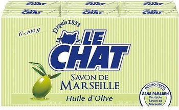 Фото Le Chat твердое мыло Huile Olive Оливка 6x 100 г