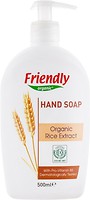 Фото Friendly Organic жидкое мыло Hand Soap с экстрактом рисовых отрубей п/б 500 мл