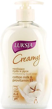 Фото Luksja жидкое крем-мыло Cotton Milk & Provitamin B5 Хлопковое молочко и провитамин B5 450 мл