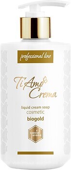 Фото Ti Amo Crema жидкое крем-мыло Professional Line Liquid Cream Soap Cosmetic Biogold Биозолото 400 мл