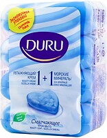 Фото Duru туалетное мыло 1+1 Soft Sensations Крем и Морские минералы 4x 80 г
