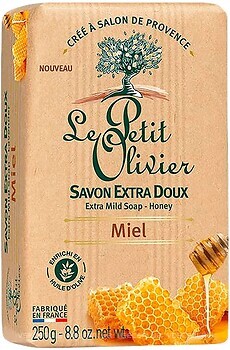 Фото Le Petit Olivier твердое мыло Savonnettes Extra Douces Miel Мед 250 г