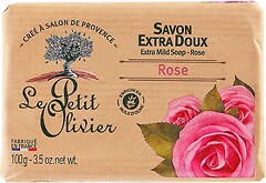 Фото Le Petit Olivier твердое мыло Savonnettes Extra Douces Rose Роза 100 г