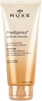 Фото Nuxe масло для душа Prodigieux Huile de Douche с золотистыми перламутровыми частичками 200 мл