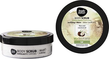 Фото Body Natur скраб для тела Rice and Coconut Oil Body Scrub 200 мл