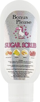 Фото Bonus Please сахарный скраб для тела Sugar Scrub Lemon 100 г