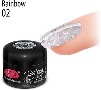 Фото PNB UV/LED Galaxy Gel №02 Rainbow