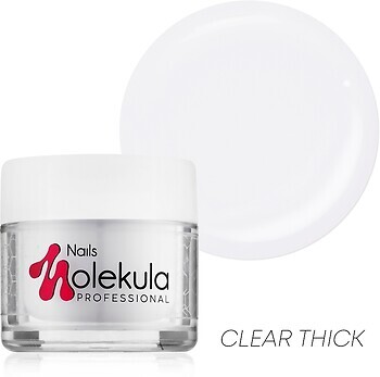 Фото Nails Molekula Gel 02 Clear Thick 15 мл