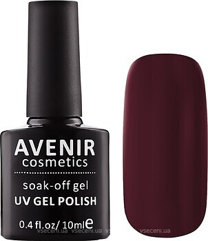 Фото Avenir Cosmetics Soak-off gel UV Gel Polish №101 Черный шоколад