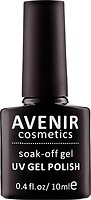 Фото Avenir Cosmetics Soak-off gel UV Gel Polish №116 Темно-баклажановый бархат