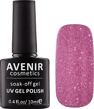 Фото Avenir Cosmetics Soak-off gel UV Gel Polish №162 Сиреневые кристаллы