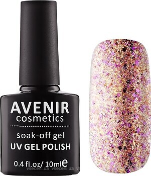 Фото Avenir Cosmetics Soak-off gel UV Gel Polish №178 Золотые кристаллы