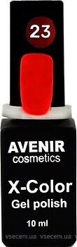 Фото Avenir Cosmetics X-Color Gel Polish №23 Lamour Red