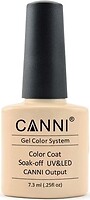 Фото Canni Gel Color System Coat 014 Пастельный серо-бежевый