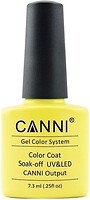 Фото Canni Gel Color System Coat 084 Бледно-желтый