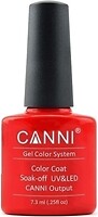 Фото Canni Gel Color System Coat 108 Классический красный