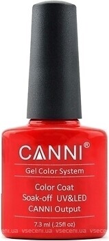 Фото Canni Gel Color System Coat 108 Классический красный