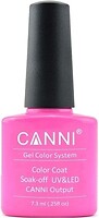 Фото Canni Gel Color System Coat 114 Лилово-розовый