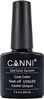 Фото Canni Gel Color System Coat 132 Темный антрацитовый