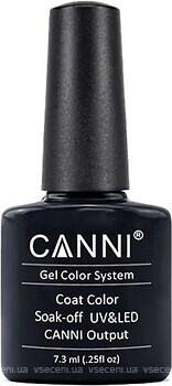 Фото Canni Gel Color System Coat 132 Темный антрацитовый