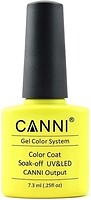 Фото Canni Gel Color System Coat 140 Яркий желто-лимонный