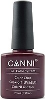 Фото Canni Gel Color System Coat 166 Красно-коньячный