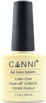 Фото Canni Gel Color System Coat 183 Прозрачный с серебристыми блестками