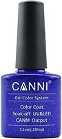 Фото Canni Gel Color System Coat 185 Синий с голографическими блестками