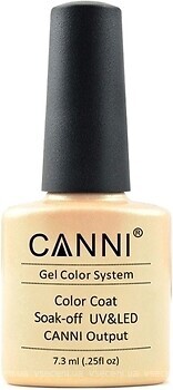 Фото Canni Gel Color System Coat 195 Кремовый с микроблеском