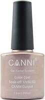 Фото Canni Gel Color System Coat 201 Темное золото с мерцающим блеском