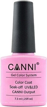 Фото Canni Gel Color System Coat 205 Розовый с голографическим микроблеском