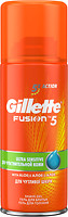 Фото Gillette гель для бритья Fusion 5 Ultra Sensitive для чувствительной кожи 75 мл