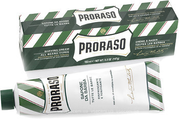 Фото Proraso крем для бритья Green Line с ментолом и эвкалиптом 150 мл