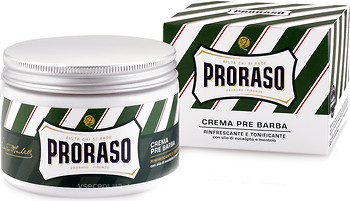 Фото Proraso крем до бритья Pre-Shave Cream Refreshing and Toning с ментолом и эвкалиптом 300 мл