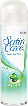 Фото Gillette гель для бритья Satin Care Sensitive Skin с алоэ 200 мл