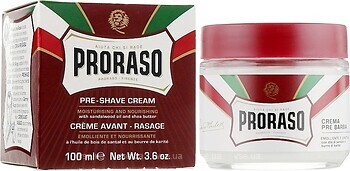 Фото Proraso крем для бритья Red Line Emolliente для жесткой щетины 100 мл