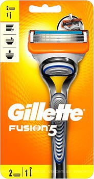 Фото Gillette бритвенный станок Fusion5 с 3 сменными картриджами