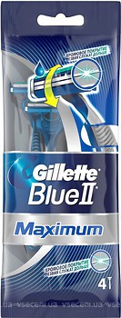 Фото Gillette бритвенный станок Blue 2 Maximum одноразовый 4 шт