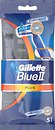 Фото Gillette бритвенный станок Blue 2 Plus одноразовый 5 шт