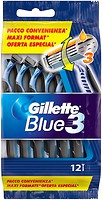 Фото Gillette бритвенный станок Blue 3 одноразовый 12 шт