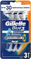 Фото Gillette бритвенный станок Blue 3 Comfort одноразовый 3 шт